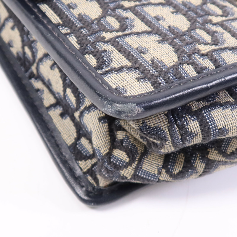 Dior Oblique Jacquard/皮革 30 Montaigne Chain Bag金扣鏈帶肩背袋-5