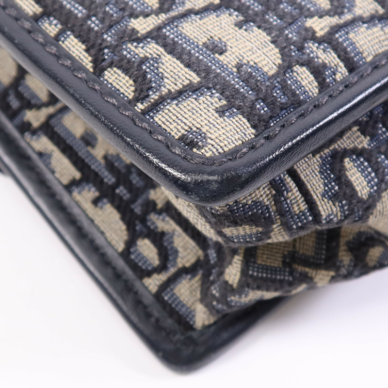 Dior Oblique Jacquard/皮革 30 Montaigne Chain Bag金扣鏈帶肩背袋-7