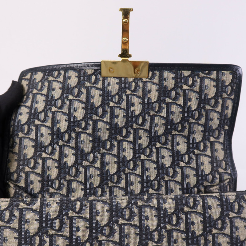 Dior Oblique Jacquard/皮革 30 Montaigne Chain Bag金扣鏈帶肩背袋-10