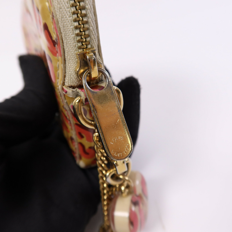LOUIS VUITTON Vernis Leopard Porte Monnaie Coeur Broncorail金扣零錢包-8
