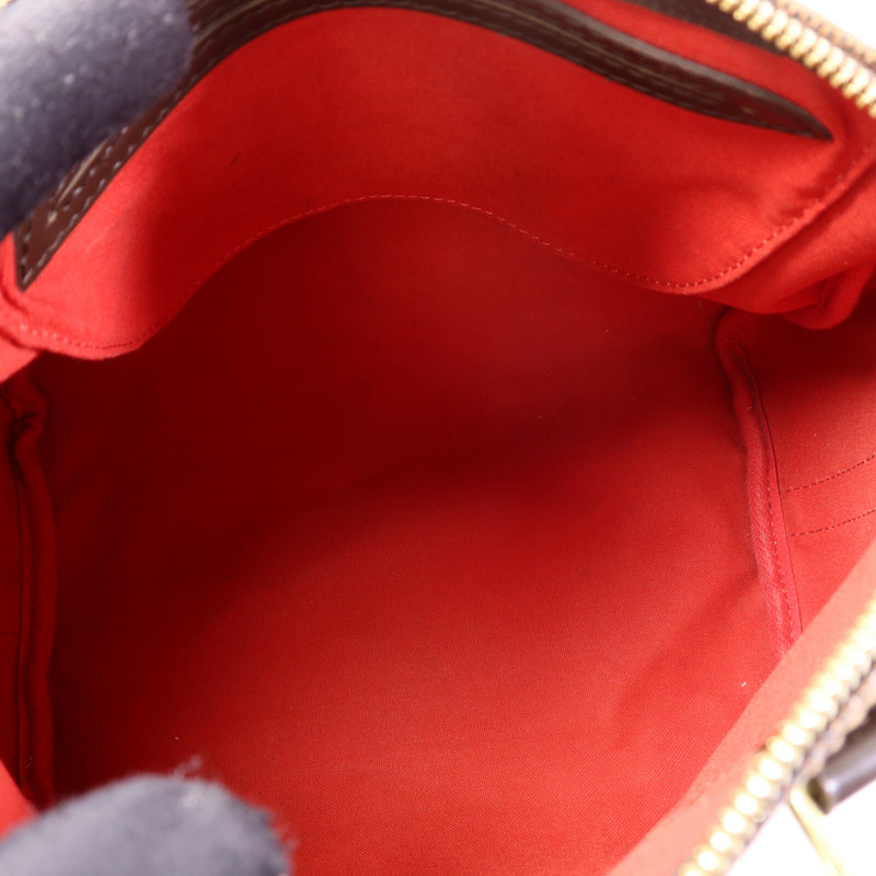 LOUIS VUITTON Damier Speedy Bandouliere 25金扣手挽肩背兩用袋-4