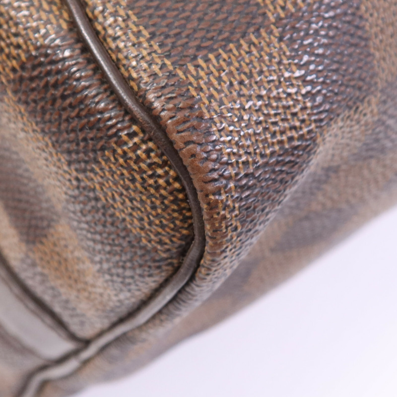 LOUIS VUITTON Damier Speedy Bandouliere 25金扣手挽肩背兩用袋-8