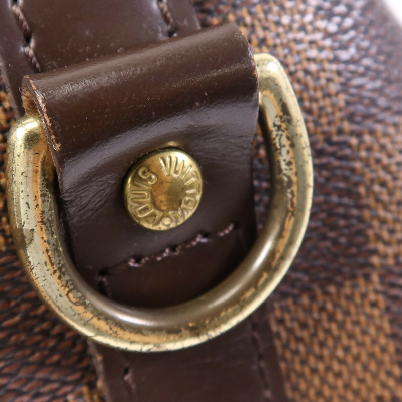 LOUIS VUITTON Damier Speedy Bandouliere 25金扣手挽肩背兩用袋-12