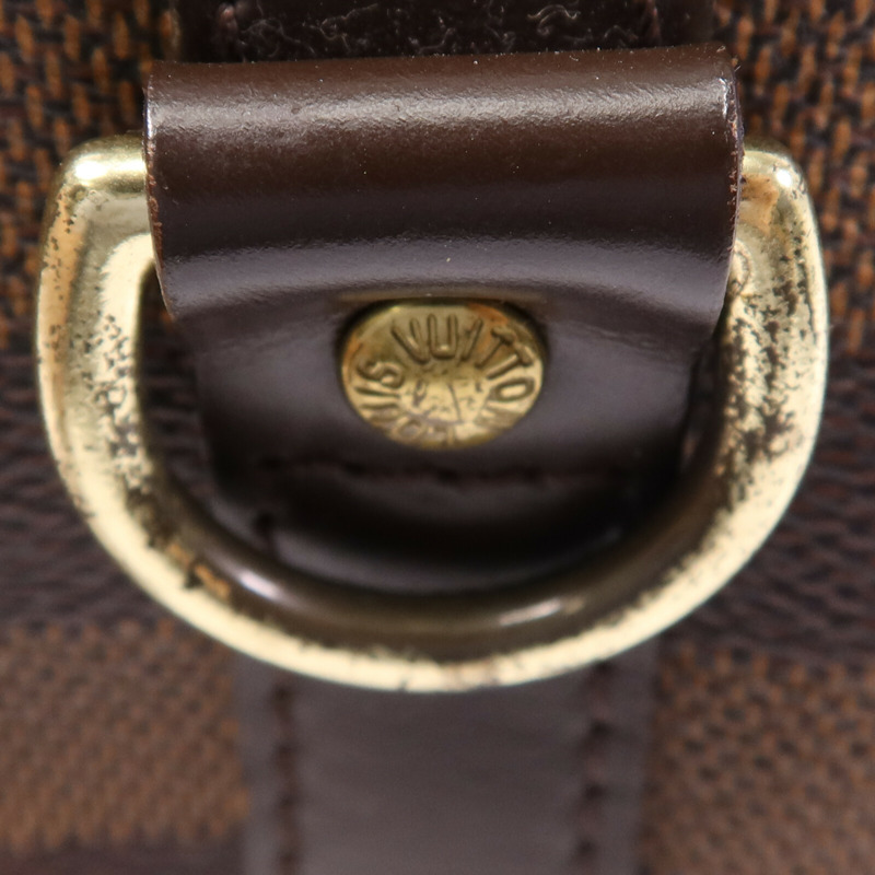 LOUIS VUITTON Damier Speedy Bandouliere 25金扣手挽肩背兩用袋-13