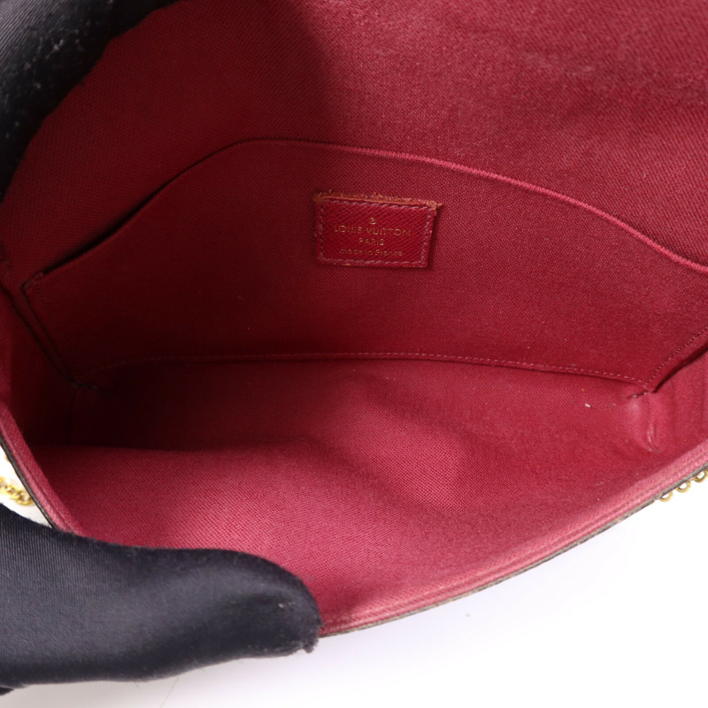 LOUIS VUITTON Monogram Pochette Felicie金扣鏈帶肩背袋-4