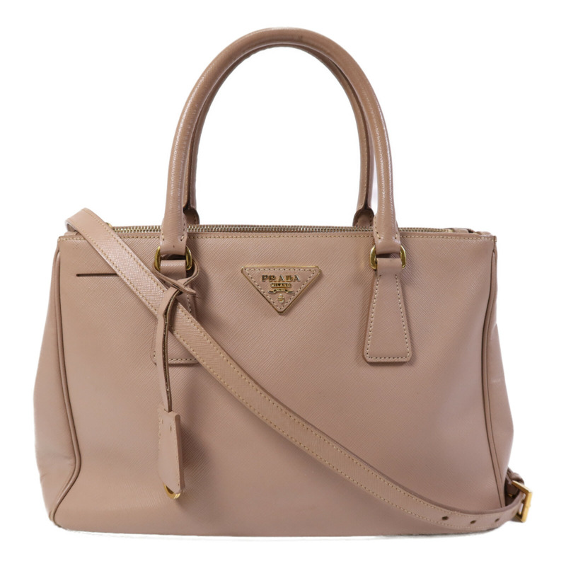 PRADA Saffiano皮革Galleria金扣手挽肩背兩用袋-0