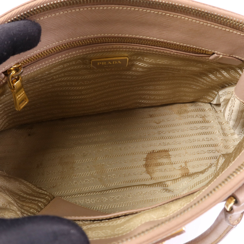 PRADA Saffiano皮革Galleria金扣手挽肩背兩用袋-4