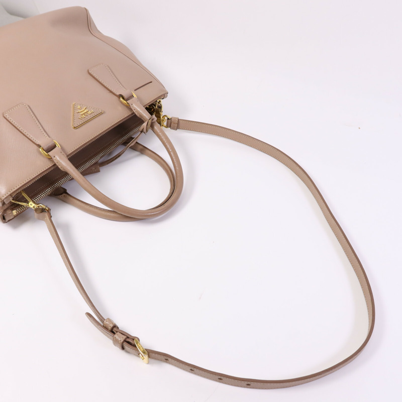 PRADA Saffiano皮革Galleria金扣手挽肩背兩用袋-5