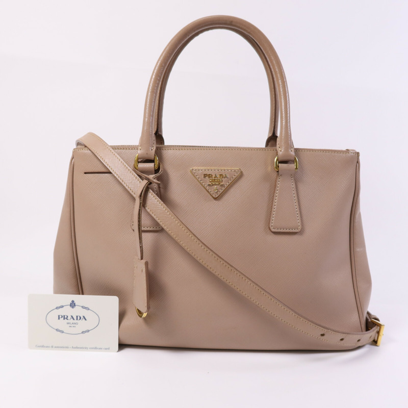 PRADA Saffiano皮革Galleria金扣手挽肩背兩用袋-6