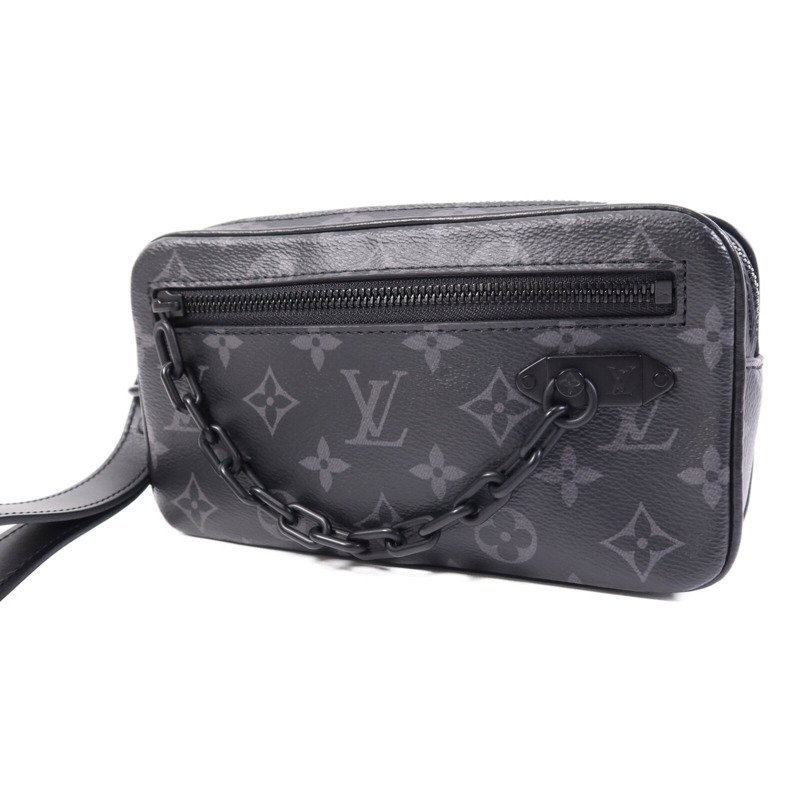 LOUIS VUITTON Monogram Eclipse Pochette Volga Clutch Bag手拿包-2