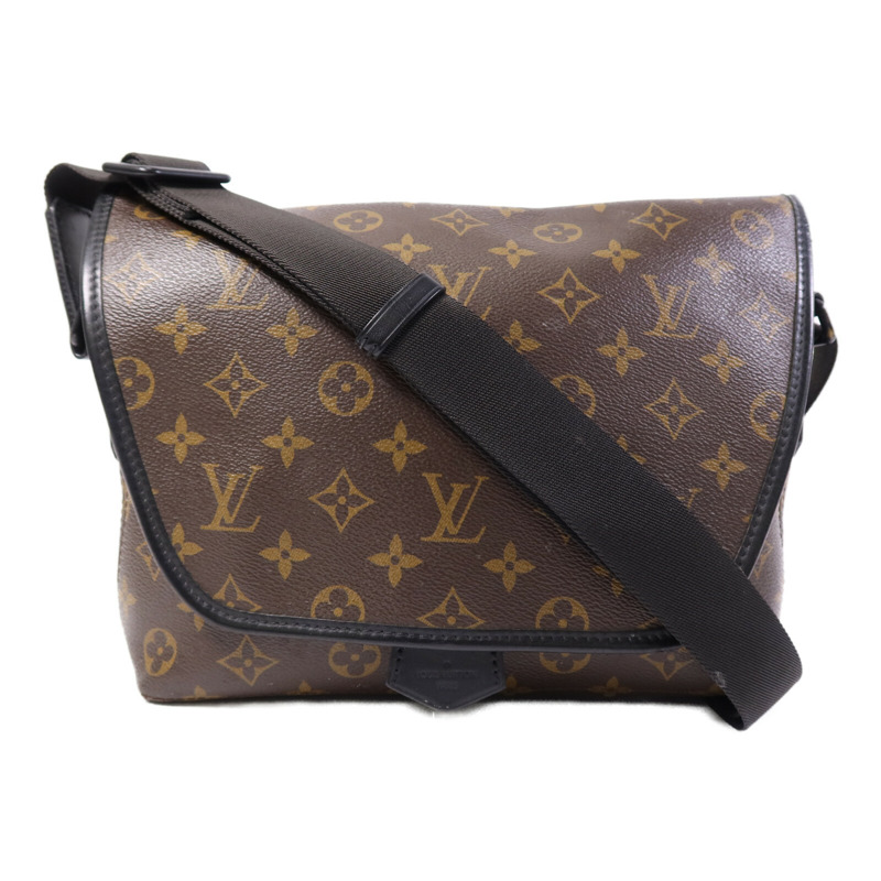 LOUIS VUITTON Monogram Macassar Magnetic Messenger Bag肩背袋-0