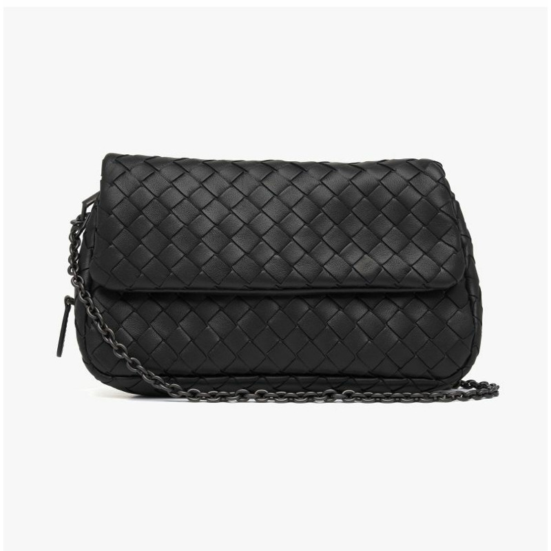 BOTTEGA VENETA Intrecciato 納帕皮革迷你鏈條斜背包-1