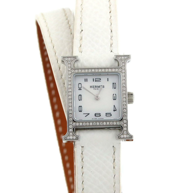愛馬仕 H Watch Double Tour D HH1.131 不鏽鋼石英腕錶-0