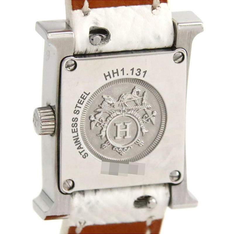 愛馬仕 H Watch Double Tour D HH1.131 不鏽鋼石英腕錶-4