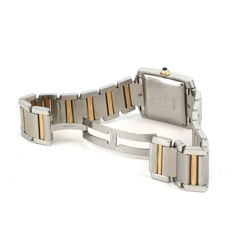 卡地亞 Tank Française LM 雙色腕錶 W51005Q4 SSxYG 自動腕錶-7