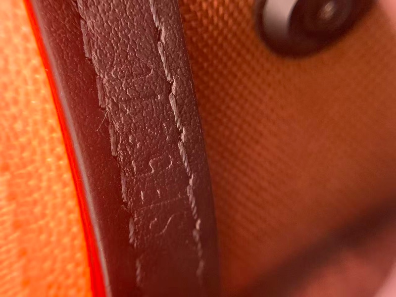 Vuitton/路易威登 LV Keepall Nano猴子包,限量秀款,老花帆布配橙色拉鍊,肩帶可調節,尺寸21x12.5x6cm-8