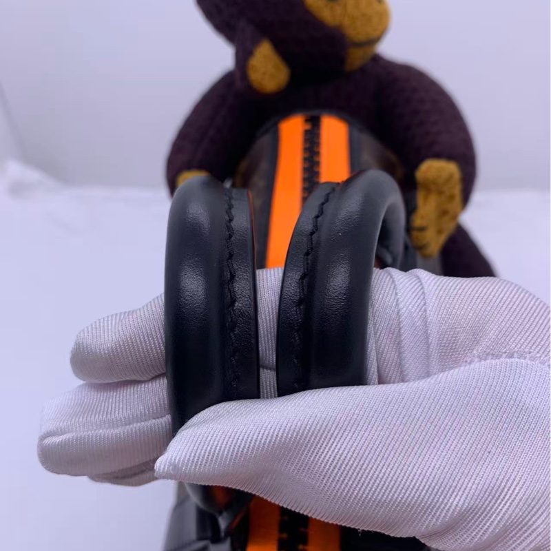 Vuitton/路易威登 LV Keepall Nano猴子包,限量秀款,老花帆布配橙色拉鍊,肩帶可調節,尺寸21x12.5x6cm-12