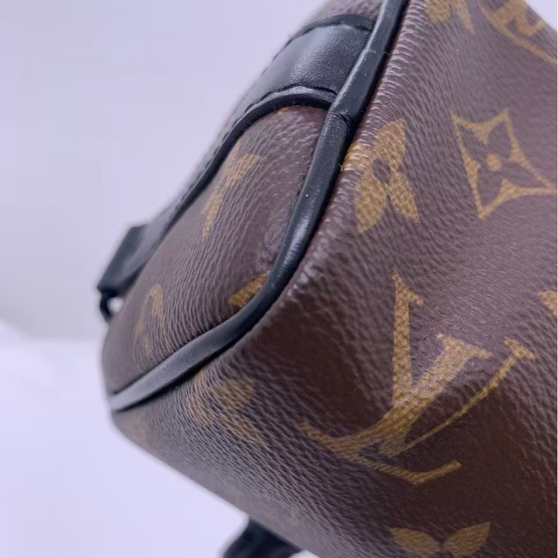 Vuitton/路易威登 LV Keepall Nano猴子包,限量秀款,老花帆布配橙色拉鍊,肩帶可調節,尺寸21x12.5x6cm-18