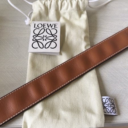 全新 LOEWE 小牛皮手環 棕褐色-7