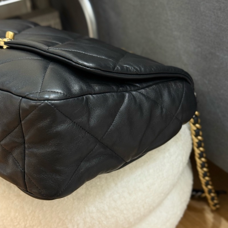 (全新閒置品)Chanel 19bag maxi 黑金 機場包 ✨最新晶片款 ‼櫃上約30萬-5