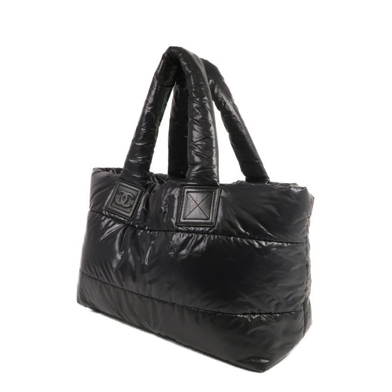 CHANEL 尼龍Coco Cocoon Large銀扣手挽袋-2