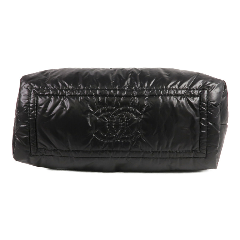 CHANEL 尼龍Coco Cocoon Large銀扣手挽袋-3