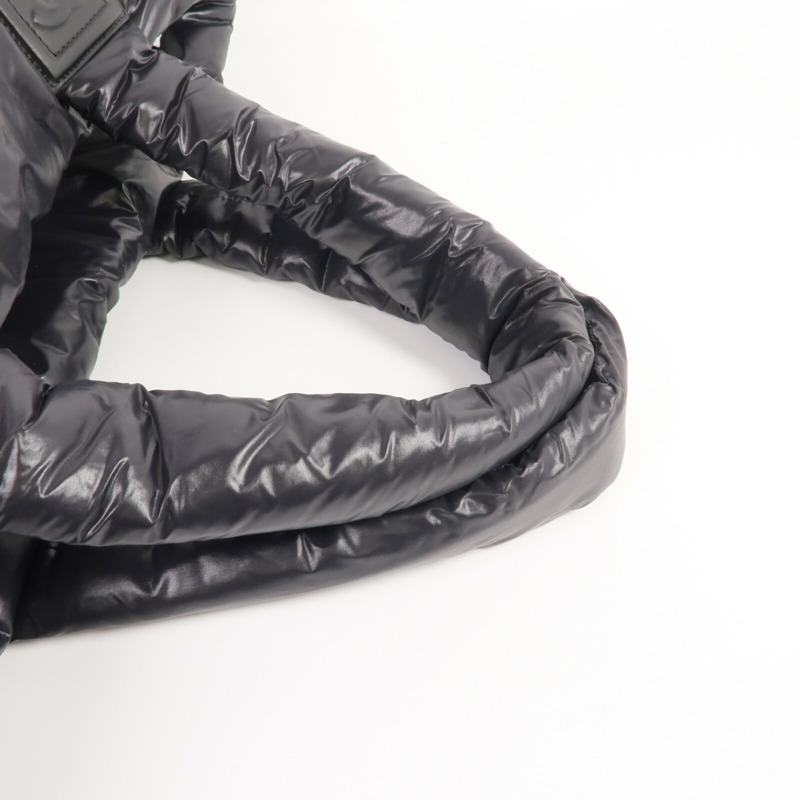 CHANEL 尼龍Coco Cocoon Large銀扣手挽袋-4