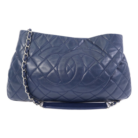 CHANEL 牛皮皮革Chain Shoulder Bag銀扣鏈帶肩背袋