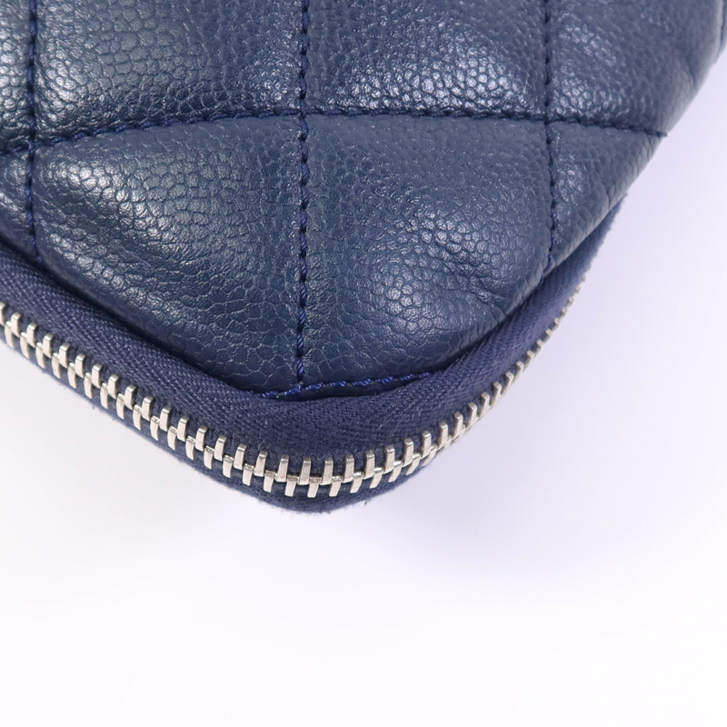 CHANEL 牛皮皮革Chain Shoulder Bag銀扣鏈帶肩背袋-4