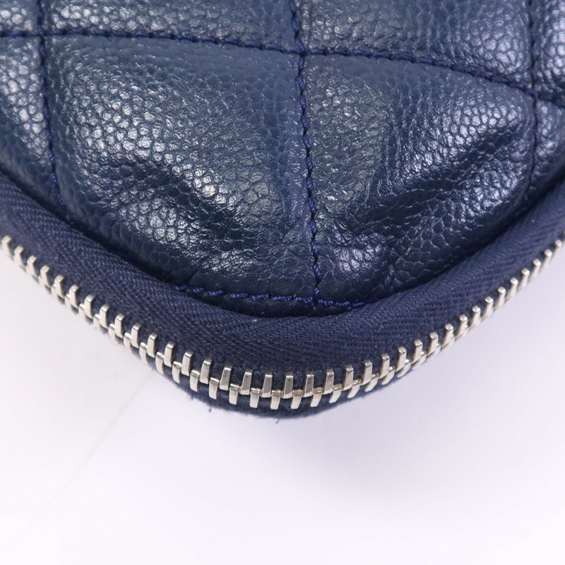 CHANEL 牛皮皮革Chain Shoulder Bag銀扣鏈帶肩背袋-5