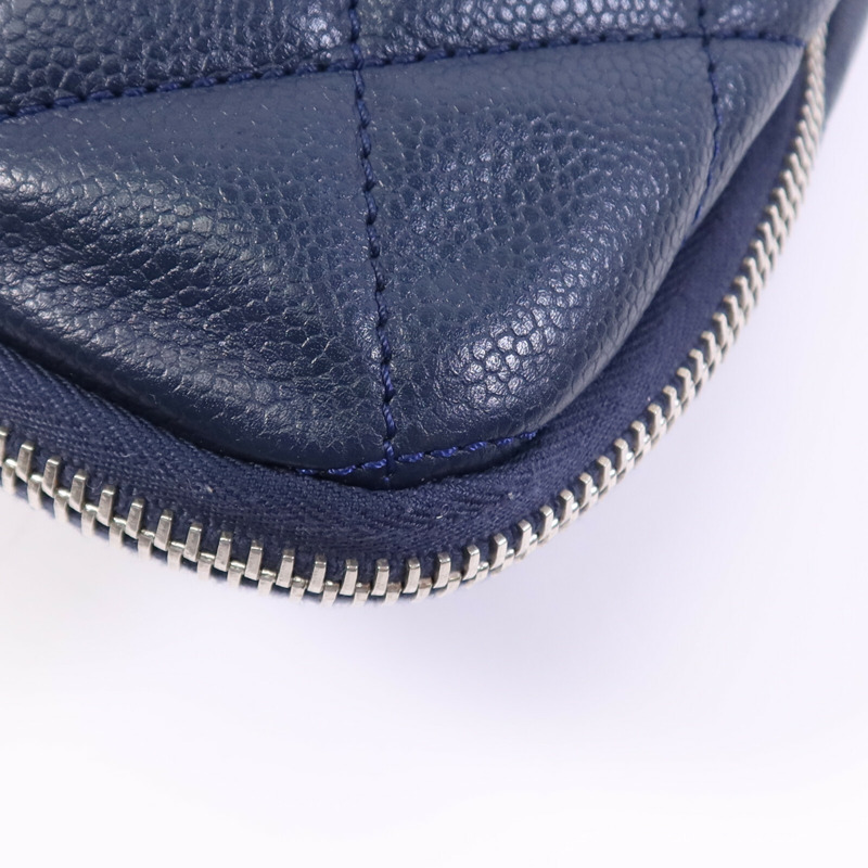 CHANEL 牛皮皮革Chain Shoulder Bag銀扣鏈帶肩背袋-6