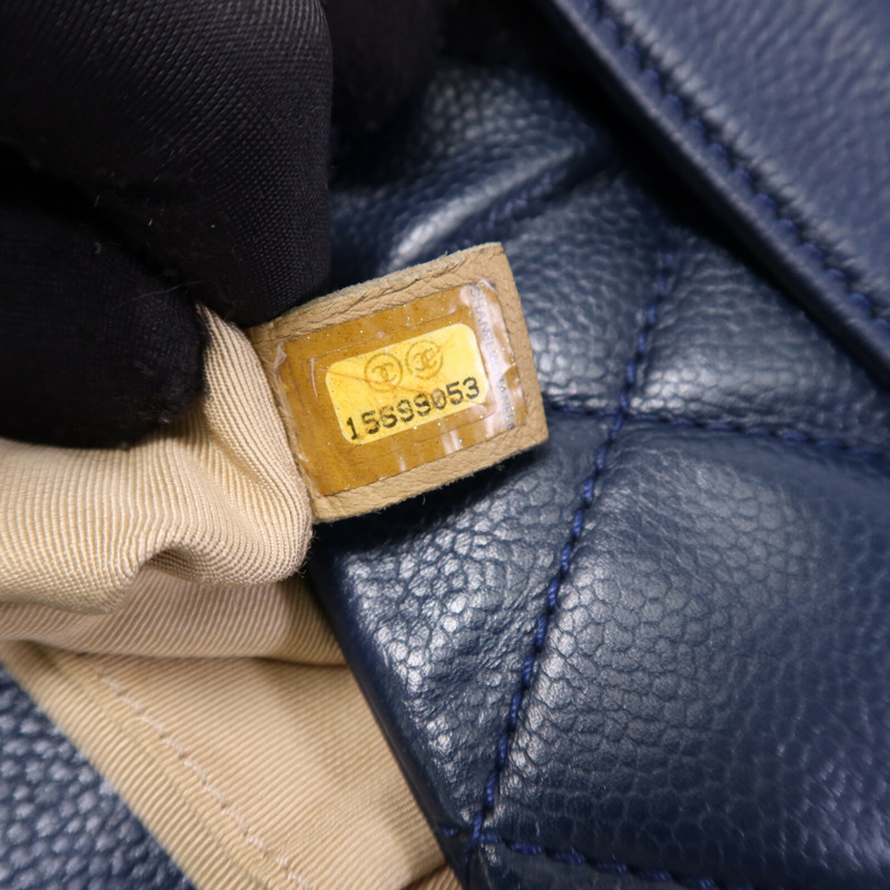 CHANEL 牛皮皮革Chain Shoulder Bag銀扣鏈帶肩背袋-11