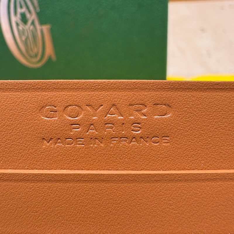 【黑棕配色、簡約實用】Goyard St. Sulpice 卡夾｜經典帆布皮革｜附原盒原布-3