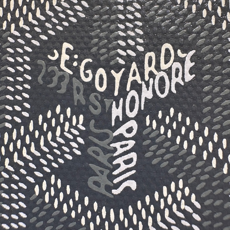 【霧感灰皮、極簡俐落設計】Goyard St. Sulpice 卡夾|灰色帆布皮革|附原盒原卡-4