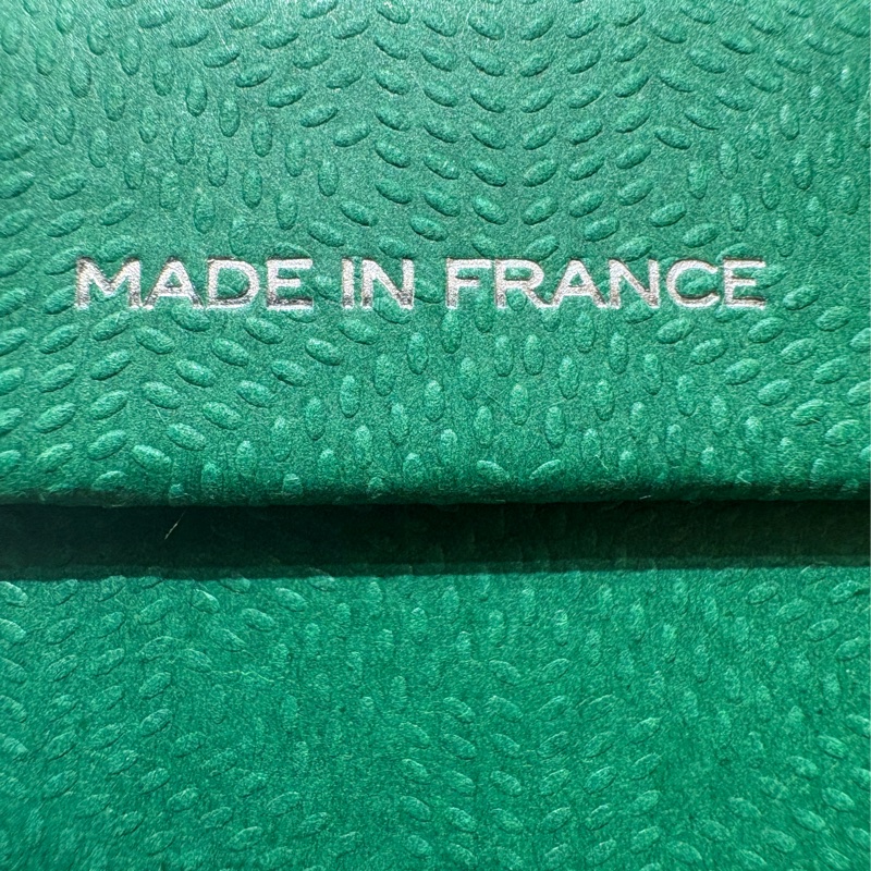 【霧感灰皮、極簡俐落設計】Goyard St. Sulpice 卡夾|灰色帆布皮革|附原盒原卡-6