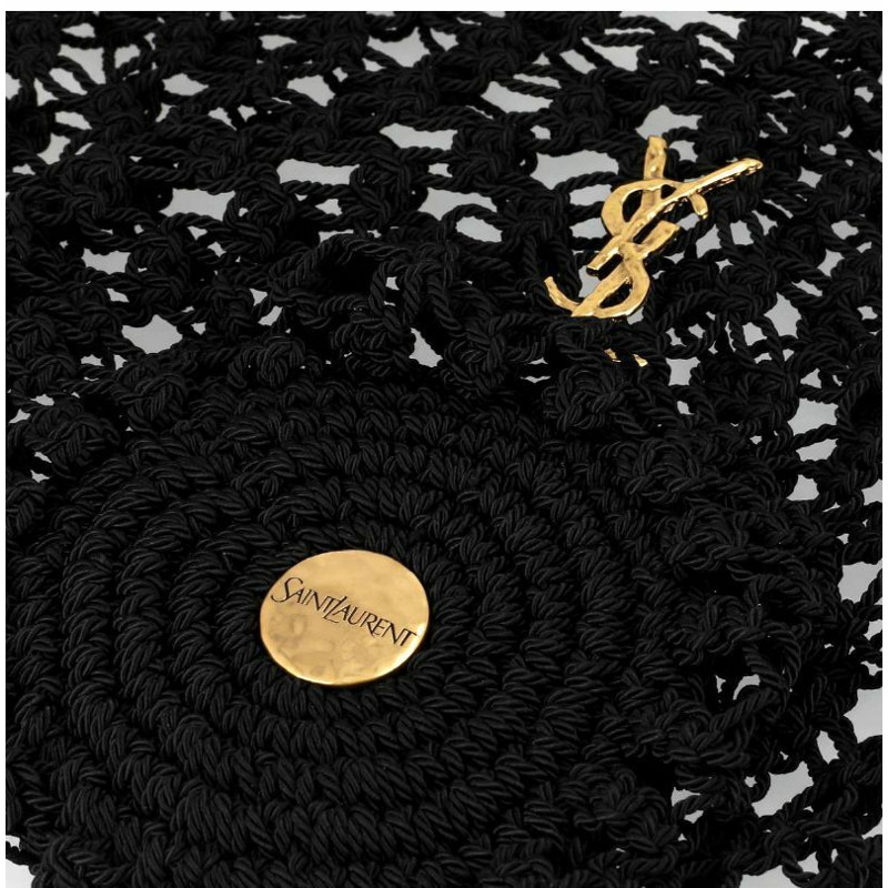 SAINT LAURENT Cassandra Monogram 金色鉤編大手提包 841473 GAAFU 1000-7