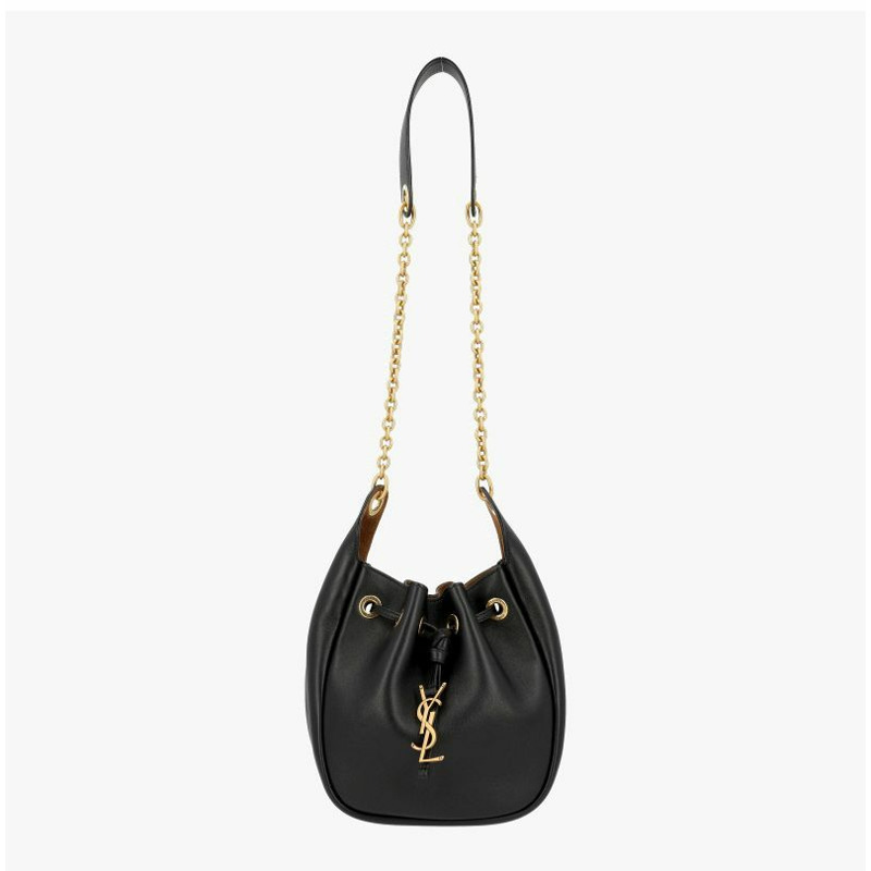 SAINT LAURENT Cassandra Monogram Suppl 金鍊水桶單肩包 840888 AAFC0 1113-1