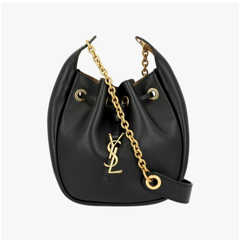 SAINT LAURENT Cassandra Monogram Suppl 金鍊水桶單肩包 840888 AAFC0 1113-3