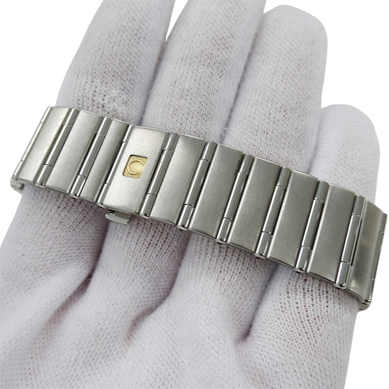 歐米茄星座系列 1512.30 男士腕錶,日期顯示,石英機芯,QZ,不鏽鋼錶殼,銀色,白色,拋光-5