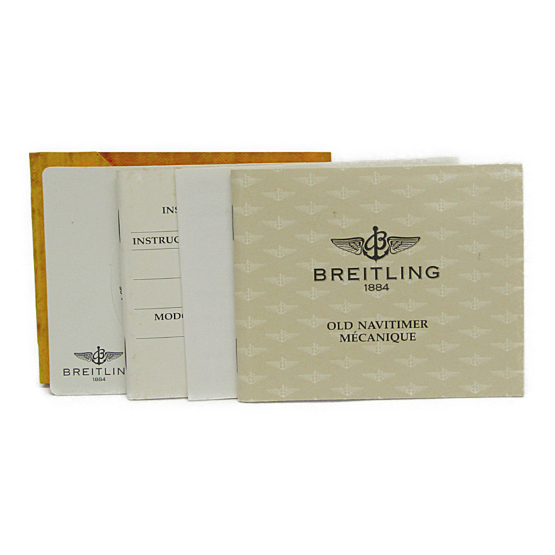 百年靈 Navitimer 精鋼皮錶帶男士腕錶 A11022.1 拋光款-5