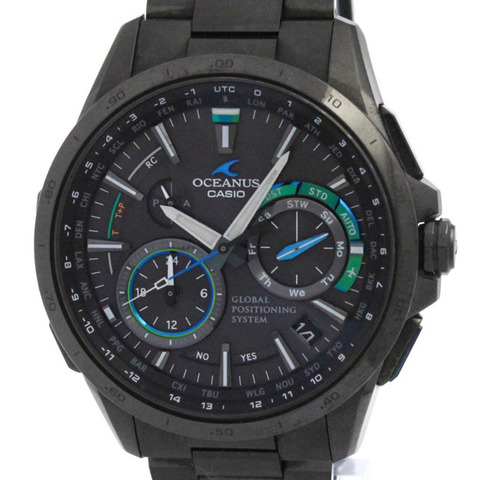 卡西歐 Oceanus 電波控制太陽能鈦金屬男士手錶 OCW-G1000B-1A3JF
