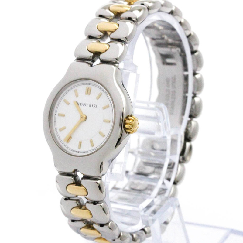 蒂芬妮 Tesoro 18K 金鋼石英女士腕錶 L0112 拋光-1