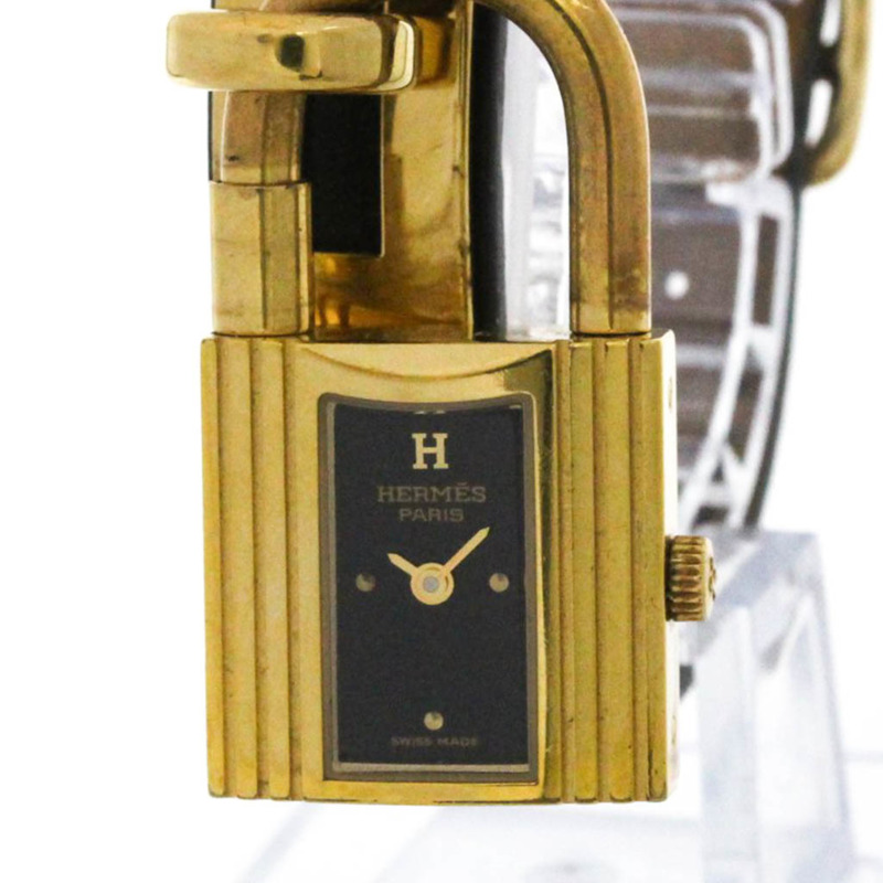 愛馬仕 Kelly 女士腕錶，鍍金皮革錶帶，石英機芯-1