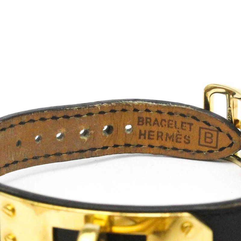 愛馬仕 Kelly 女士腕錶，鍍金皮革錶帶，石英機芯-6