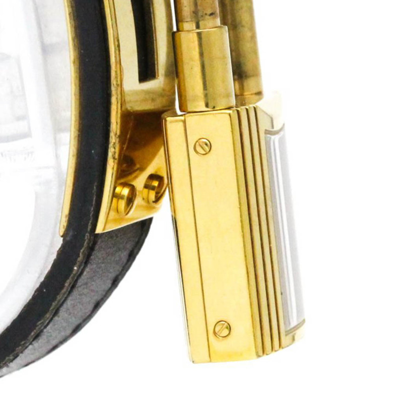 愛馬仕 Kelly 女士腕錶，鍍金皮革錶帶，石英機芯-7