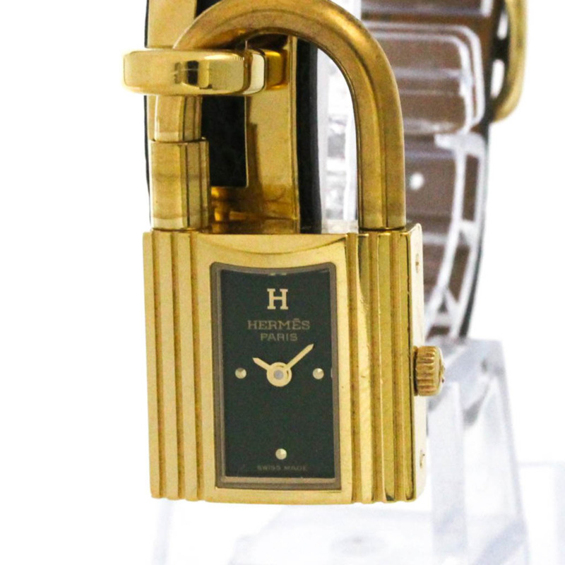 愛馬仕 Kelly 女士腕錶，鍍金皮革錶帶，石英機芯-1