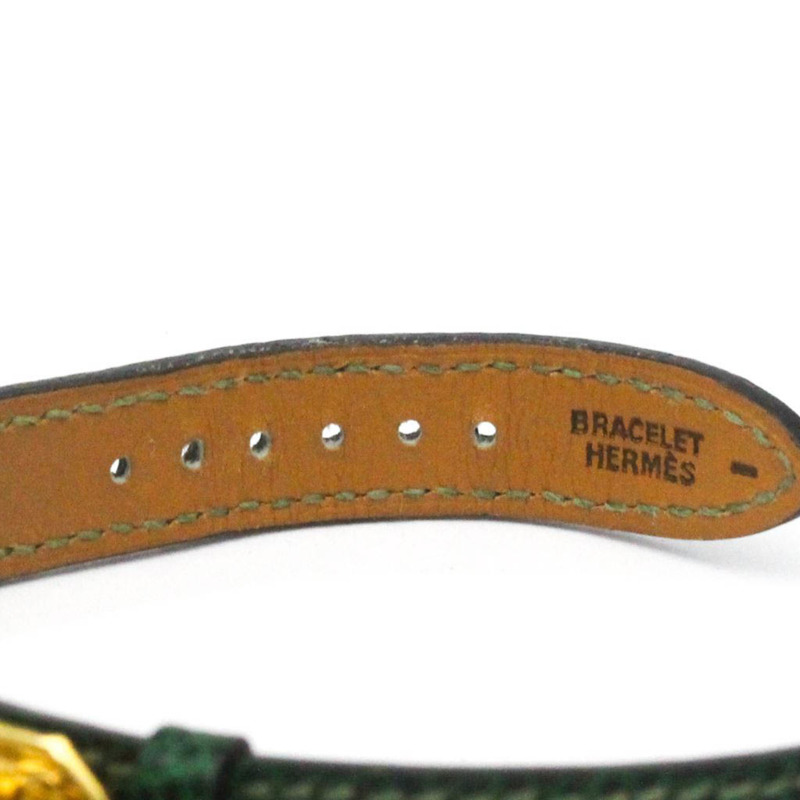 愛馬仕 Kelly 女士腕錶，鍍金皮革錶帶，石英機芯-7