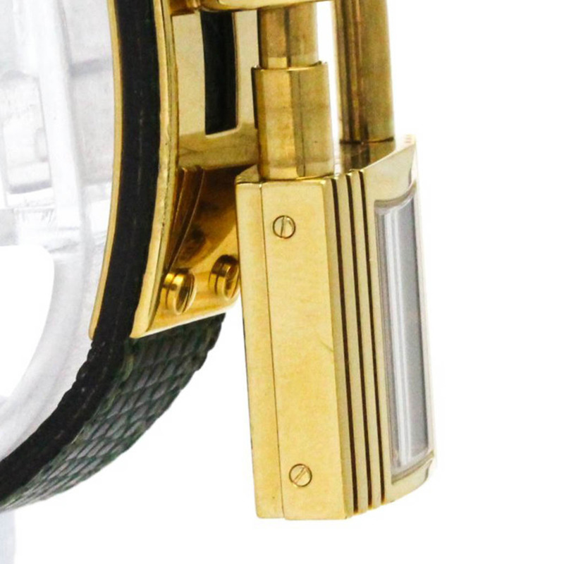 愛馬仕 Kelly 女士腕錶，鍍金皮革錶帶，石英機芯-8