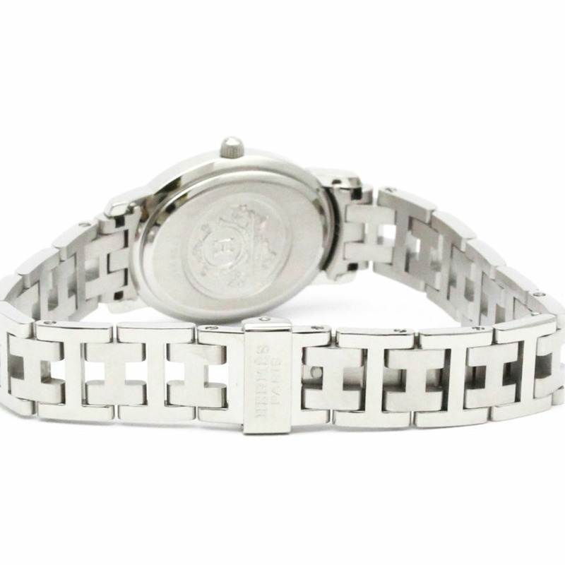 愛馬仕 Clipper 橢圓形不鏽鋼女士腕錶 CO1.210 拋光款-4