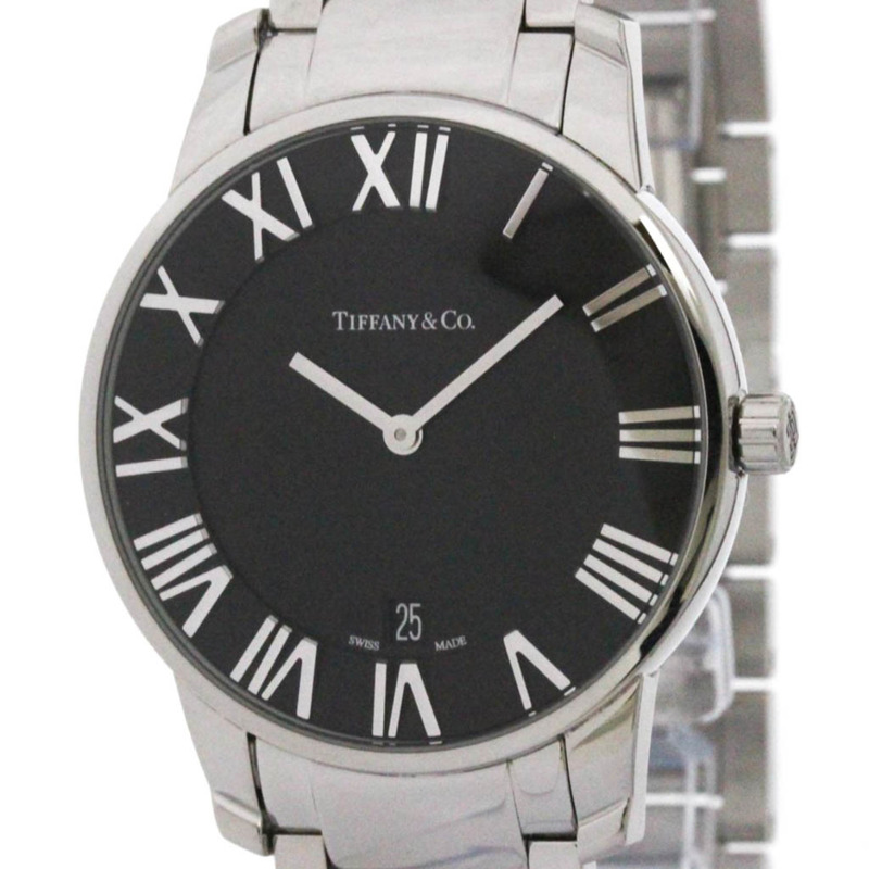 Tiffany Atlas Dome 精鋼石英男士腕錶 Z1800.11.10A10A00A 拋光-0